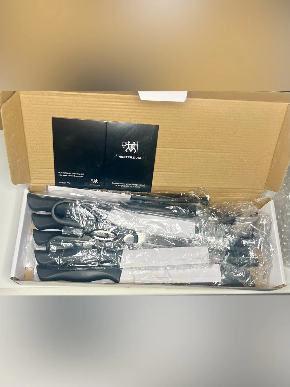 HUNTER.DUAL 15-Piece Knife Set in Black